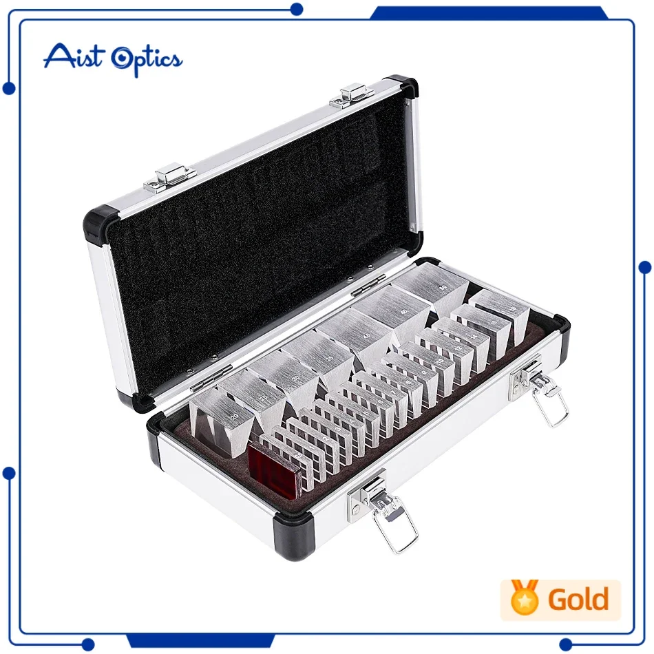Ophthalmic Instruments Loose Prism Set for Optometry Aluminium Case
