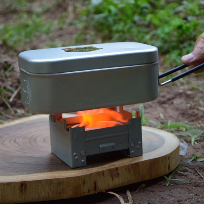 Outdoors Portable Solid Alcohols Fuels Stove Mini Picnic BBQ Folding Furnace Hiking Equipment Camping Stove Cooking Stove