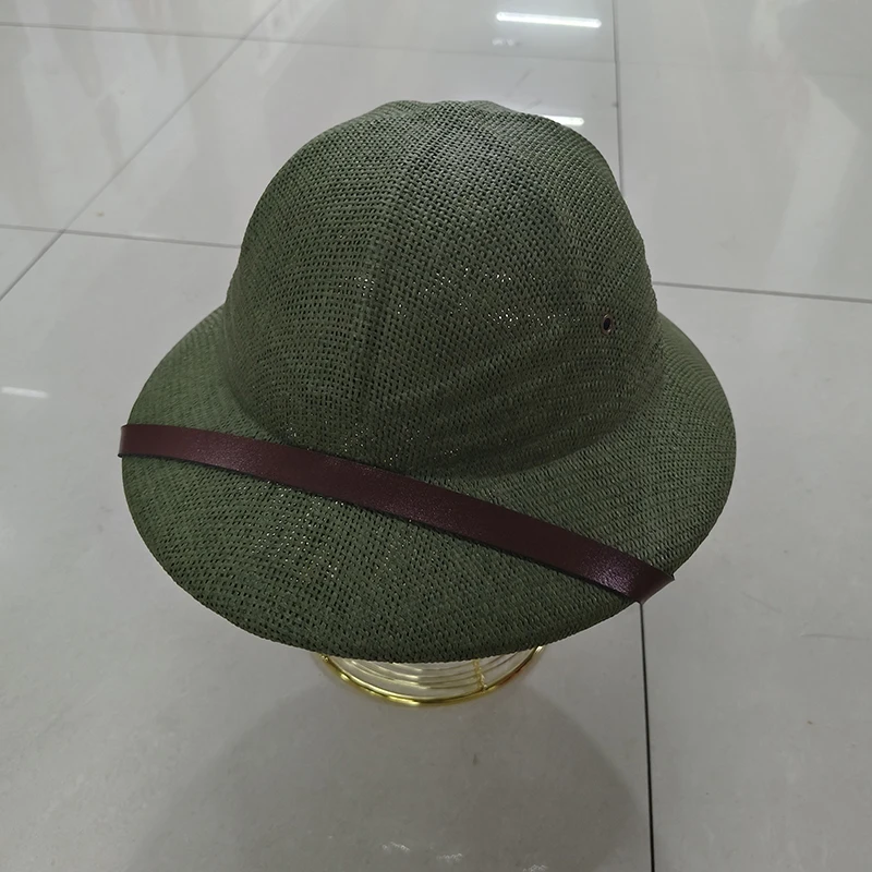 S90815c1edb48473ea8d3e7d83d269ba5m New Straw Helmet Pith Fedora Hats for Babies, Kids, Women, Men Vietnam War Army Sun Hat Dad Boater Bucket Hats Safari Jungle Miners Cap Mallzona
