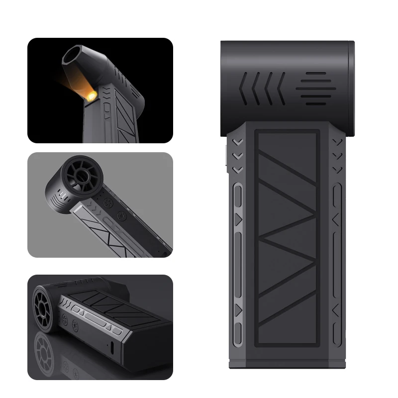130000RPM 200W 52+M/S High Speed Duct Fan Air Blower Turbo Violent Fan Portable Turbo Fan with LED Light 6