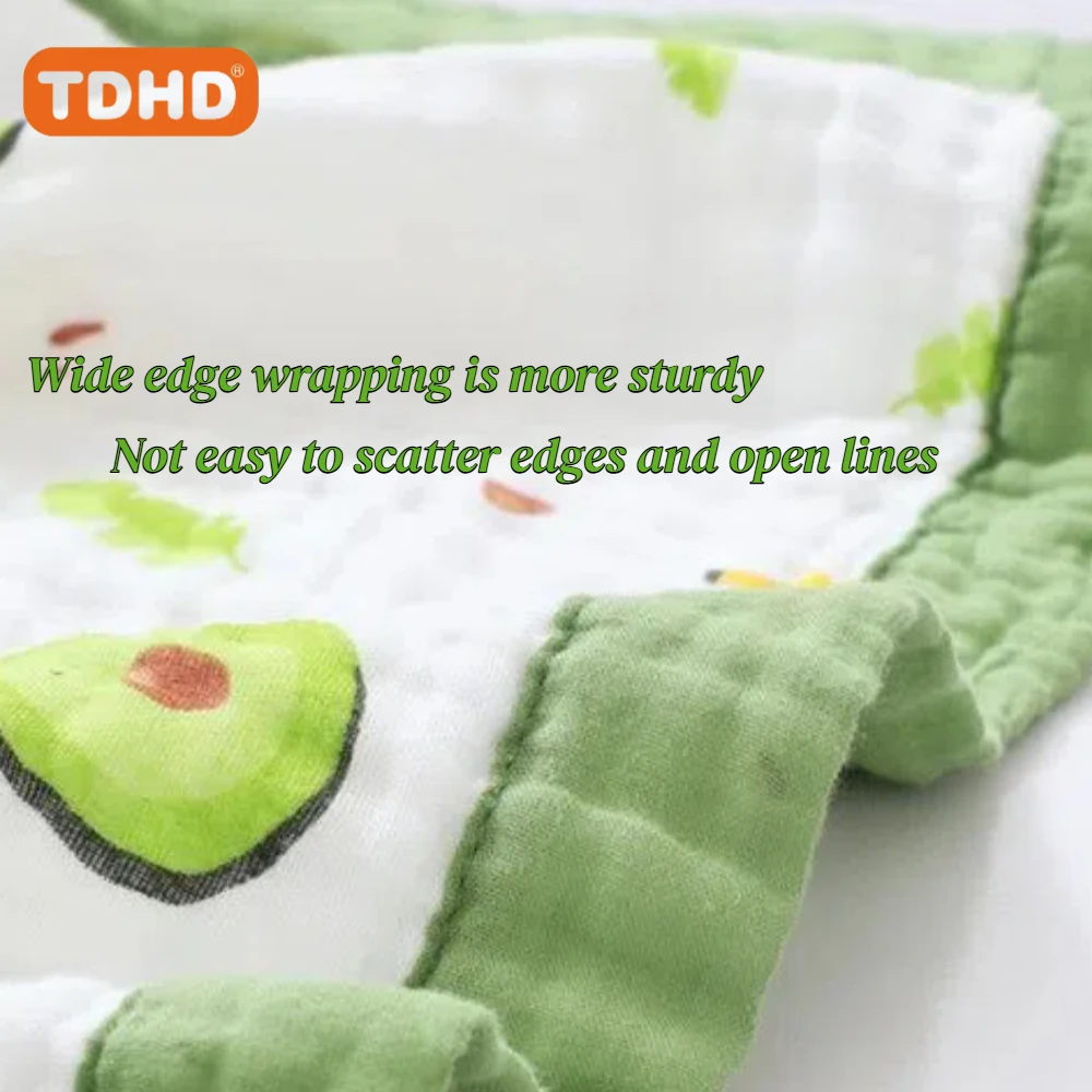 Cotton Blanket 6 Layers Baby Swaddle Bath Towel 110*110cm