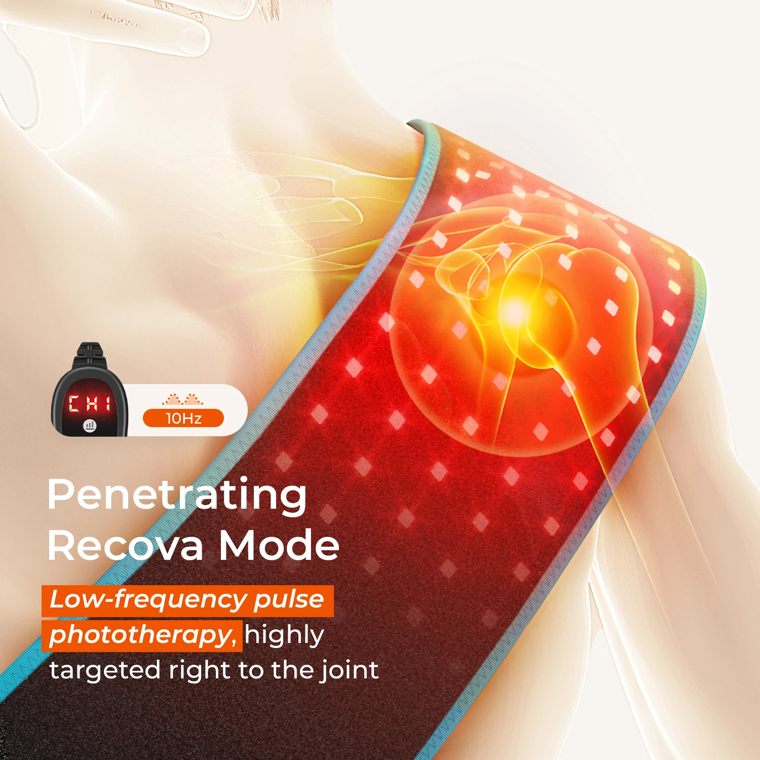 Red Light Therapy Back Pain Relief Infrared Therapy LED Light Therapy Slimming Shoulder Recover 850nm 660nm Waist Heat Pad 4