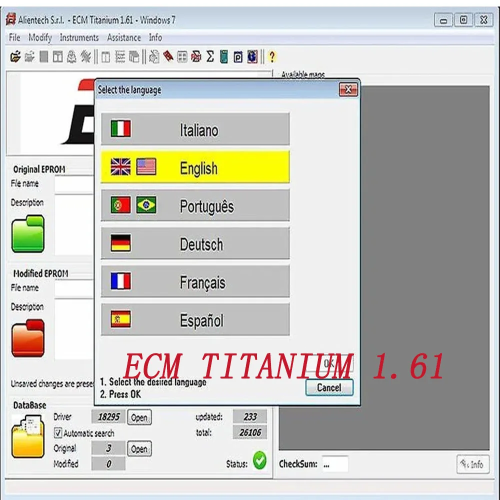 

2024 Hot ECM TITANIUM 1.61 With 26000 + Driver ECM 18259+ Drivers for ecu tool Send link or CD or USB windows 7/8/10