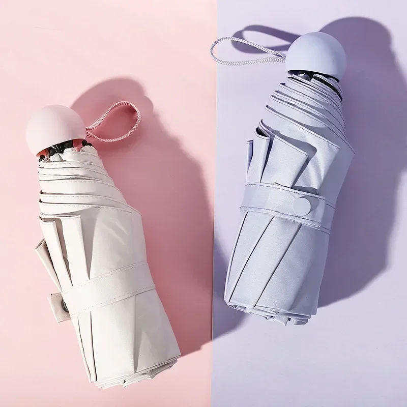 Mini Capsule Umbrella Waterproof UV Sunshade Umbrella Waterproof Portable Umbrella Small Sunshade Umbrella Adult Pocket Umbrella