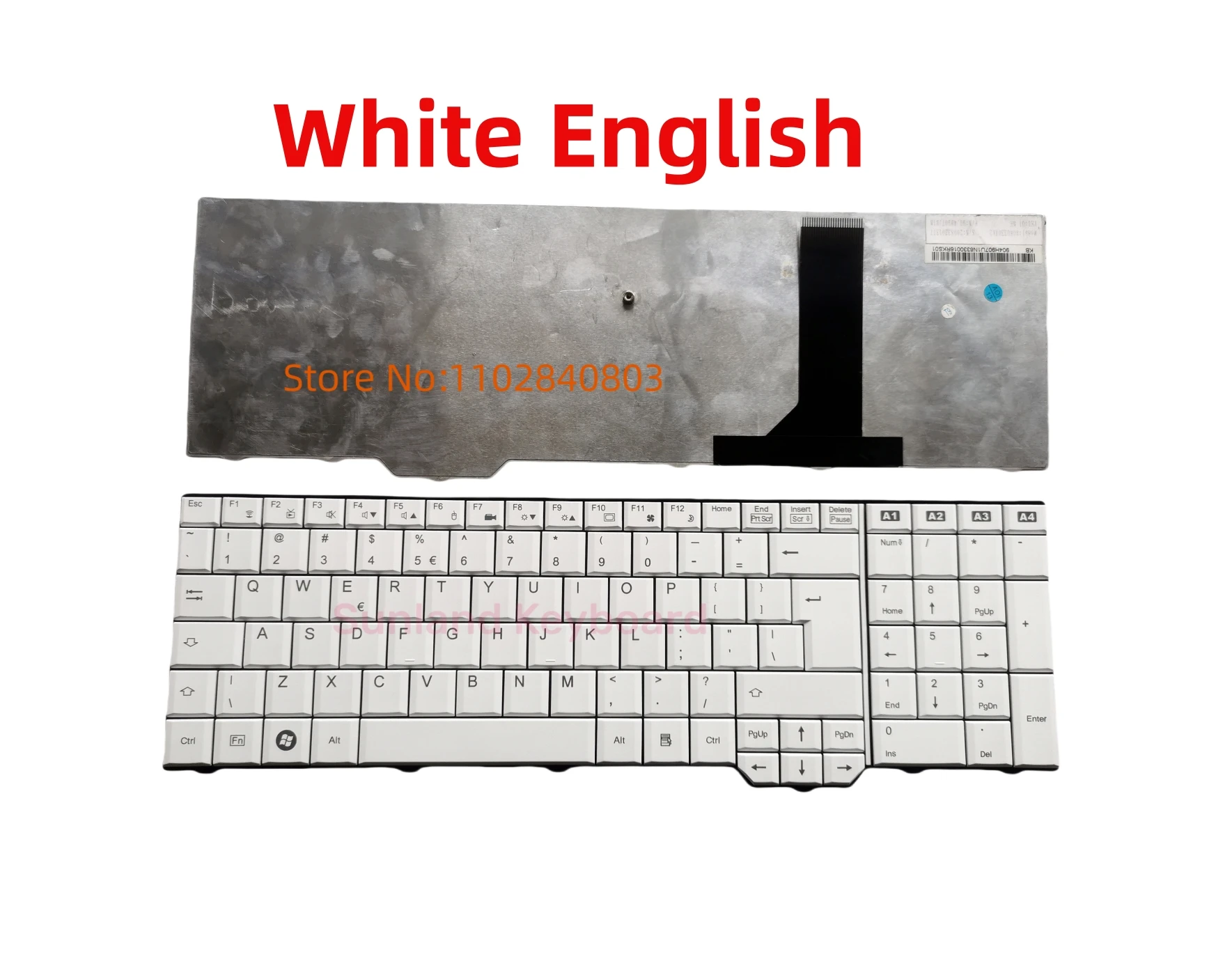 Fujitsu XA3520 Amilo Pi3625 XA3530 Xi 3670 Li 3910 XI 3650 용 새 영어/UI 검정색 흰색 키보드 노트북 키보드 교체