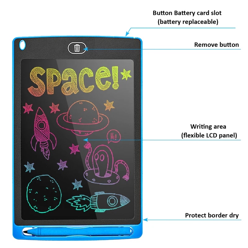 8.5/10/12/16 in LCD Drawing Tablet For Children's Toys Painting Tools Electronics Writing Board Boy Kids Educational Toys Gifts