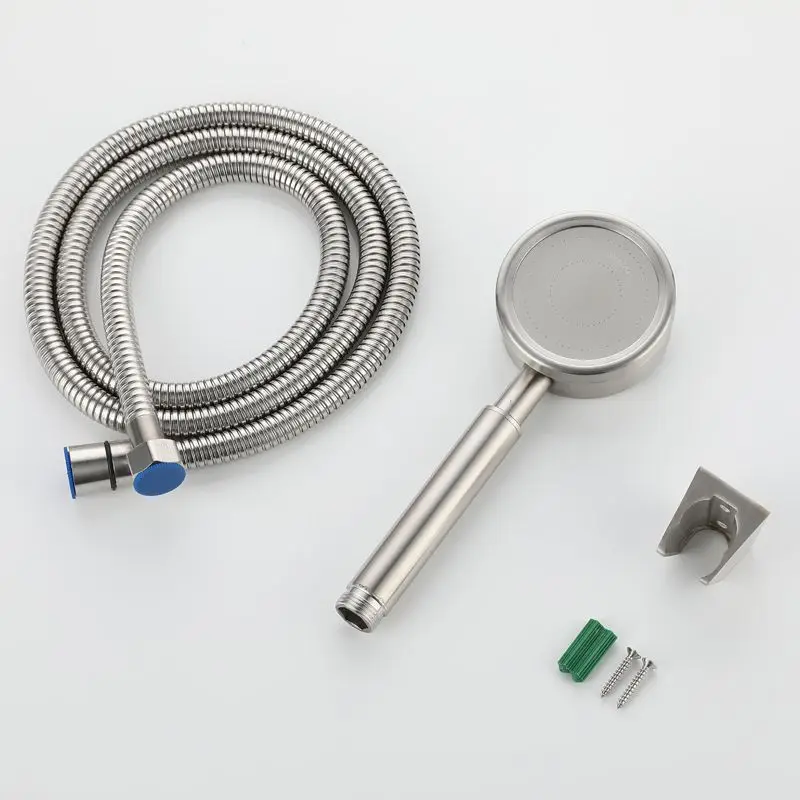 ชุดฝักบัวสายฝนแรงดันสูงแบบพรีเมี่ยมพร้อมสายยางสแตนเลสชุดฝักบัวฝักบัวอาบน้ำฝักบัว3ชิ้น 1