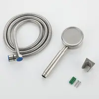Premium High Pressure Rainfall Shower Combo with Stainless Steel Hose Rain Shower Head and Hand Held Shower Set 3pcs Set 1
