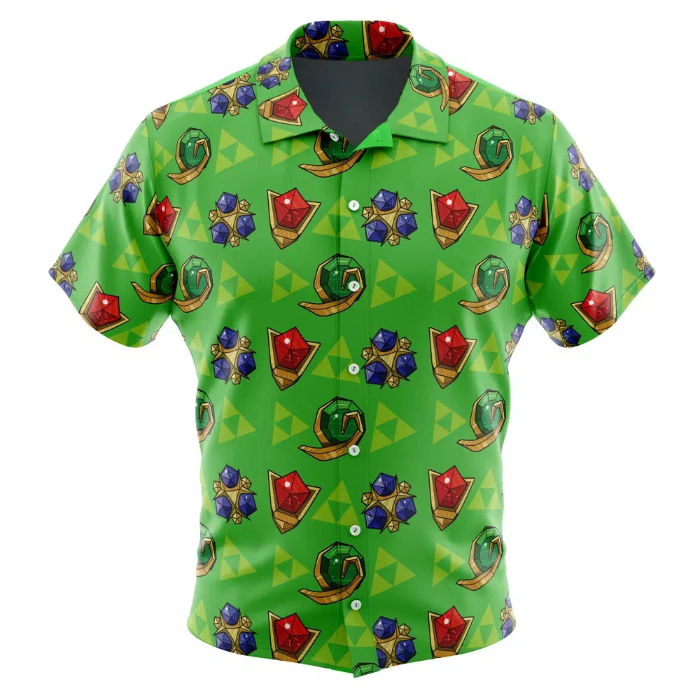 Zelda Spiritual Stones Breathable Hawaiian Shirt - Trendy Summer Casuals