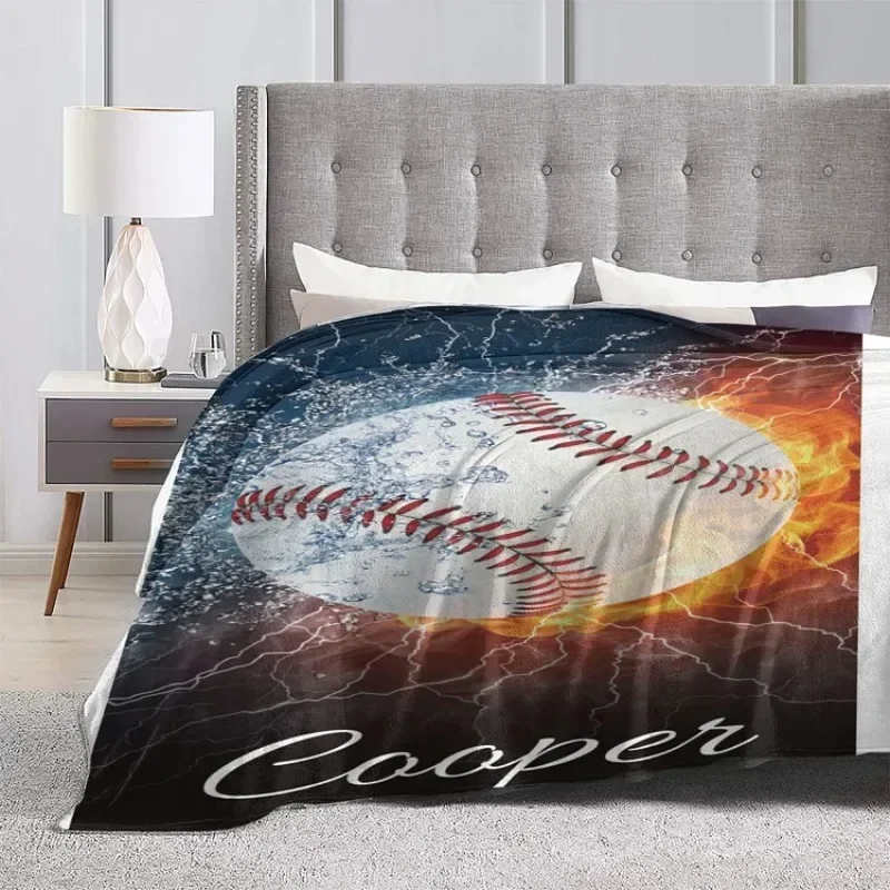 

Personalized Baseball Blanket For Comfort & Unique|BKKid220/50x60 inches