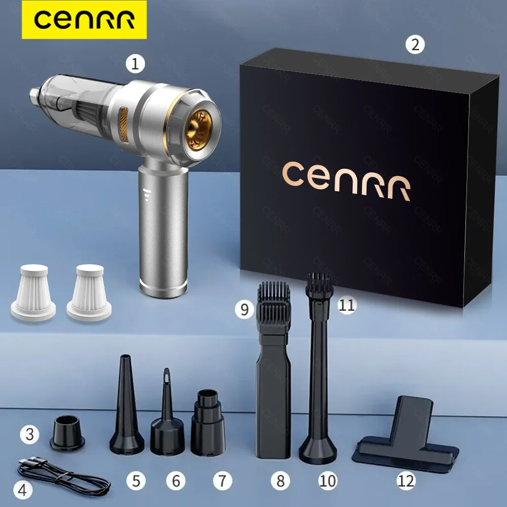 CENRR 998000PA Car Vacuum Cleaner Powerful Portable HandHeld Vacuum Cleaner thumbnail 2