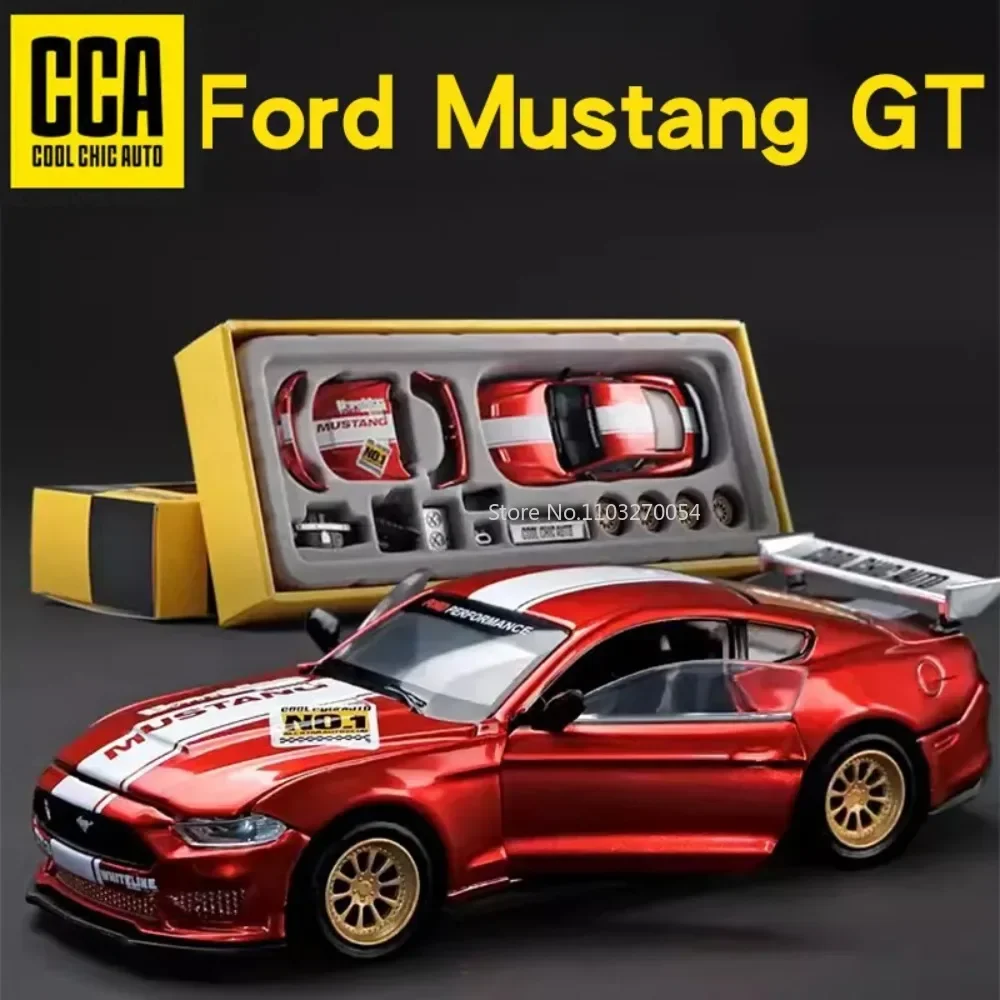 

CCA 1/42 2018 Ford Mustang GT Alloy Toys Car Models Diecast Metal Assembly Modification Series Miniature Vehicles Collection Toy
