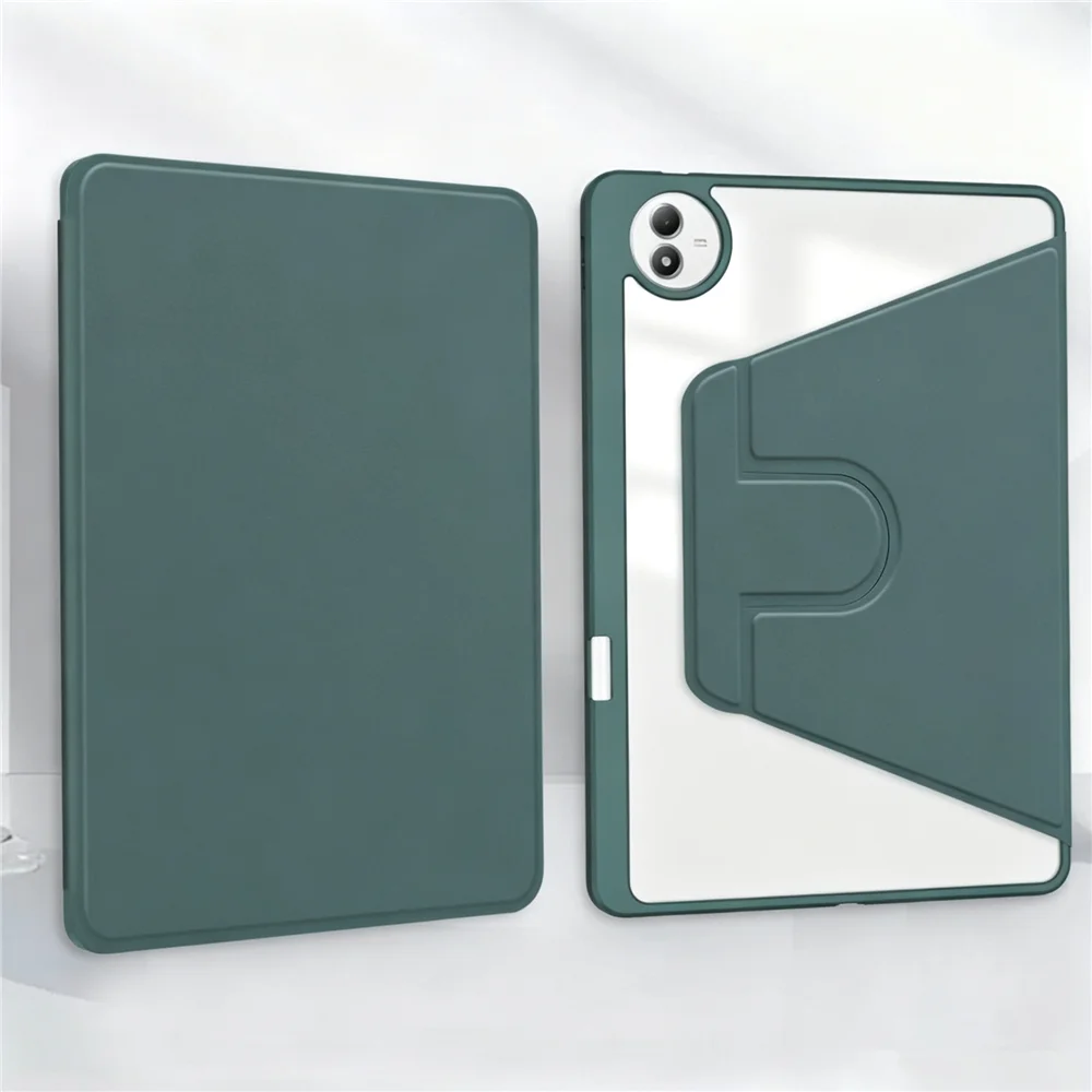Enhanced Rotating Tablet Cover with Smart Stand and Pencil Slot