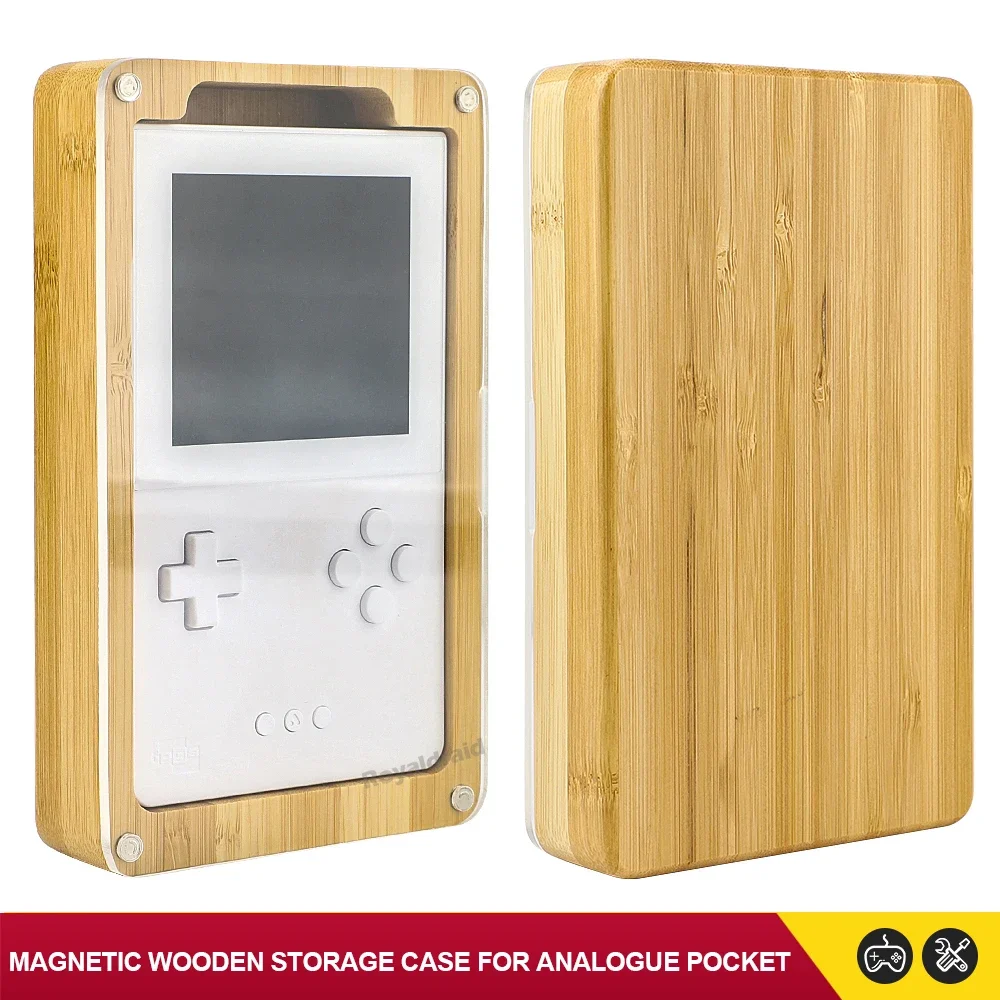 Bamboo Magnetic Wooden Display Box with Acrylic Cover