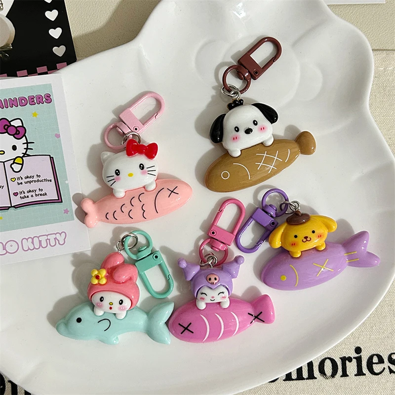 

Милая мультяшная девочка Sanrio, милая Подвеска для школьной сумки, изящная Подарочная бижутерия для девушки