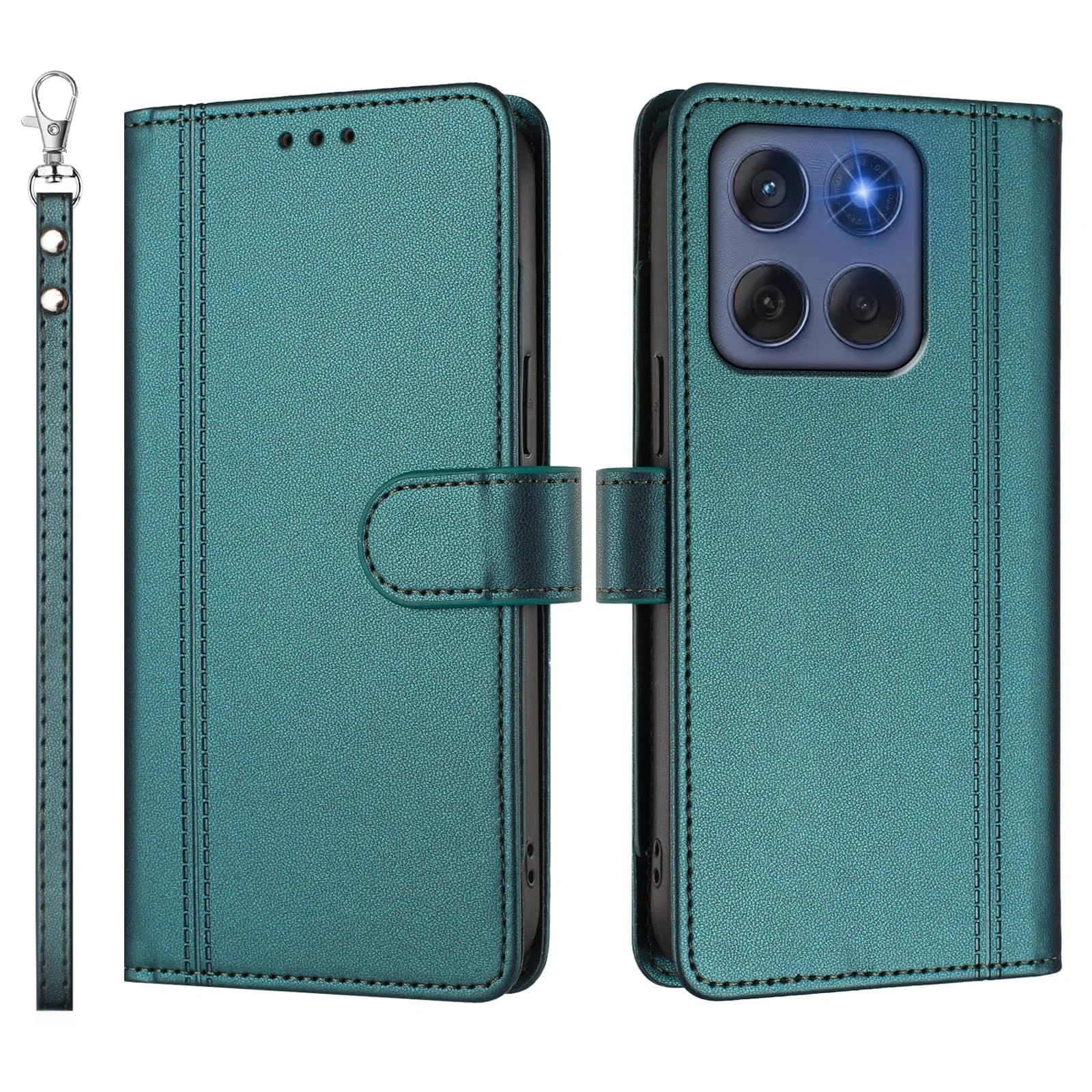 Slim Flip Magnetic Clasp Wallet Case with Enhanced Design​