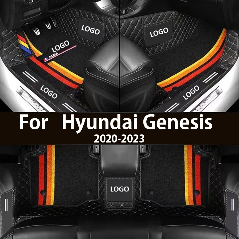 

Custom Car Floor Mats for Hyundai Genesis G80 2020-2023 Years Artificial Leather 100% Fit Interior Details Car Accessories