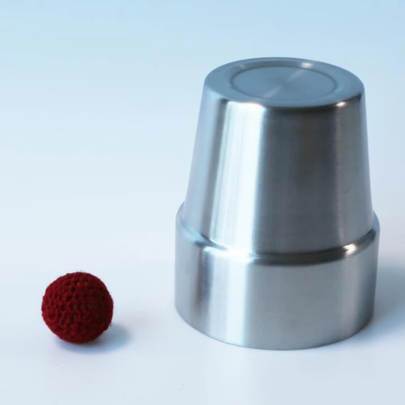 Stainless Steel Cups And Balls Magic Tricks Toys For Professional