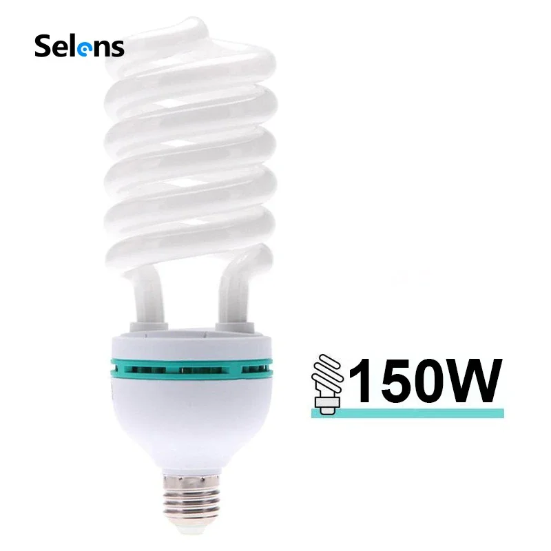 

Selens Photography Light Bulb 150W 5500K 220V E27 Tri-phosphor Video Camera LED For Photo Studio Softbox Daylight Lamp Up To 95%