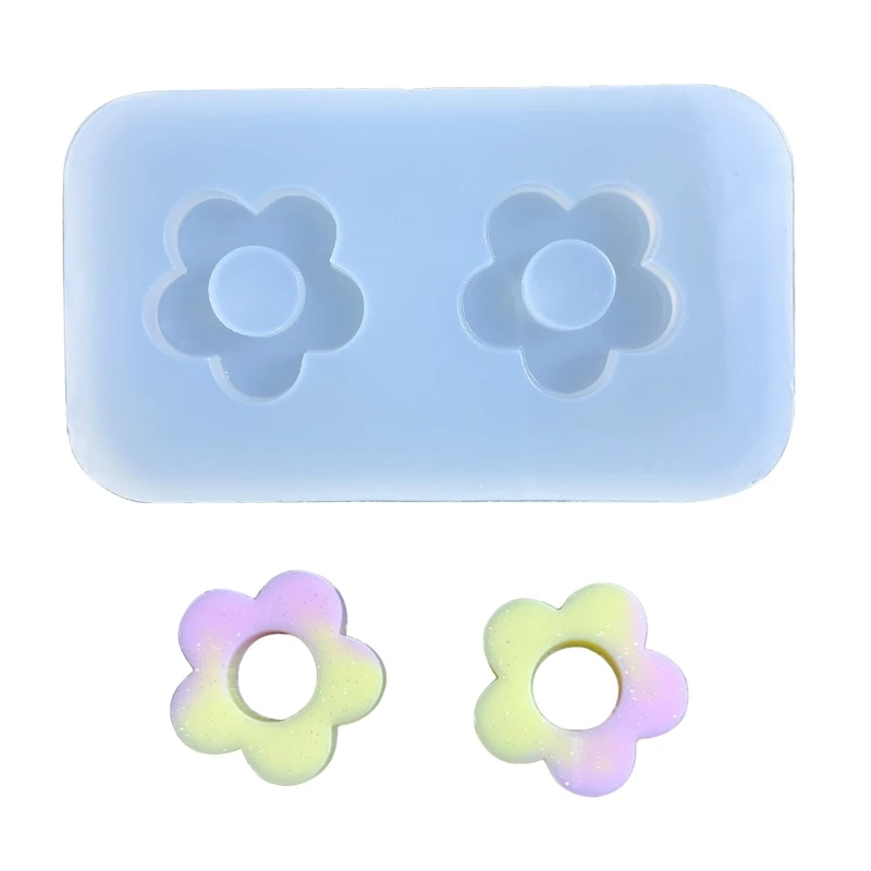 R3MC Mini Flower Silicone Mold Hollow Epoxy Shaker Fillings Silicone Molds Epoxy Resin Filler Mold for Quicksand Resin Molds