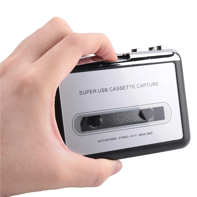 B92B-Cassette Player Cassette To MP3 Converter Capture Audio Music Player Convert Tape Cassette On Tape To PC Laptop Via USB