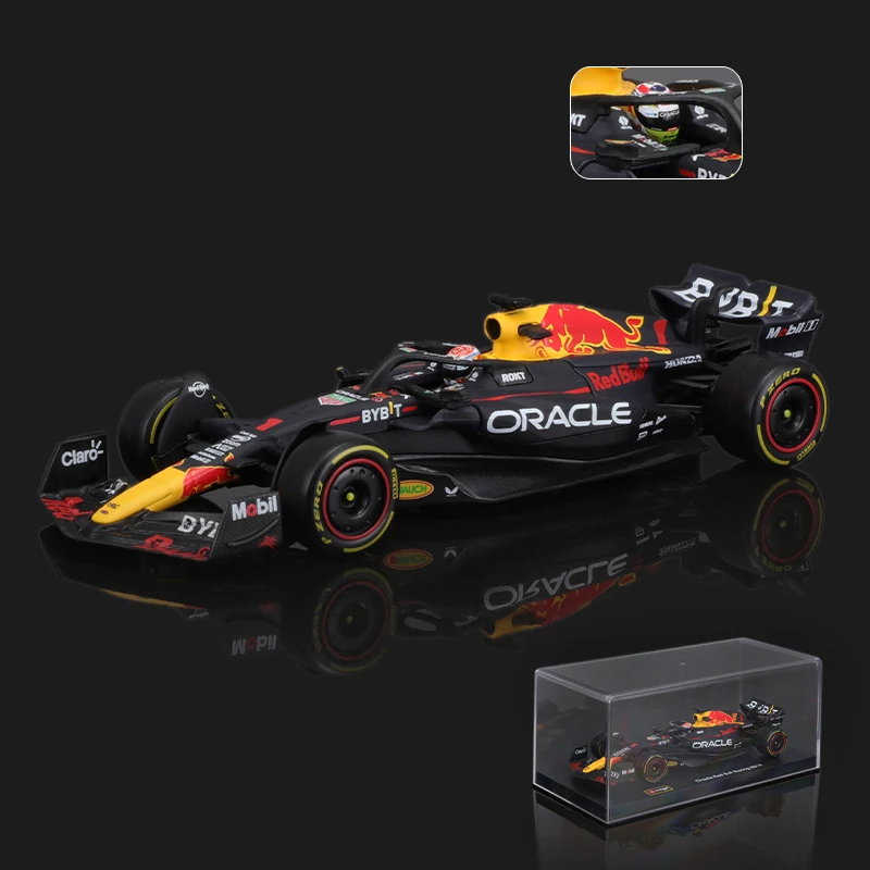 ベストセラー ブラーゴ-レッドブルf1ダストカバーバージョンのおもちゃ、rb19 ミニカー