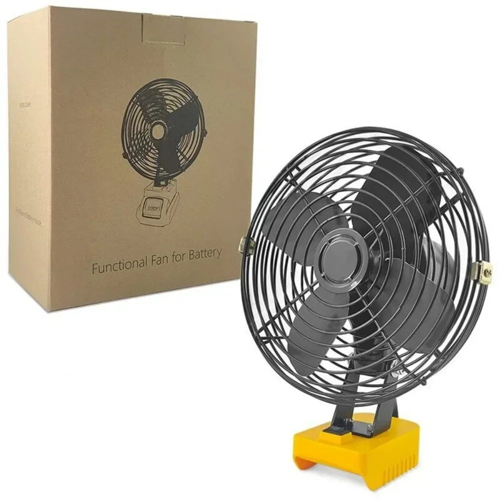 Portable Portable Cordless Fan For DeWALT 18V 20V Battery Work for DCB182 DCB183 DCB205 DCB206 For Camping Workshop