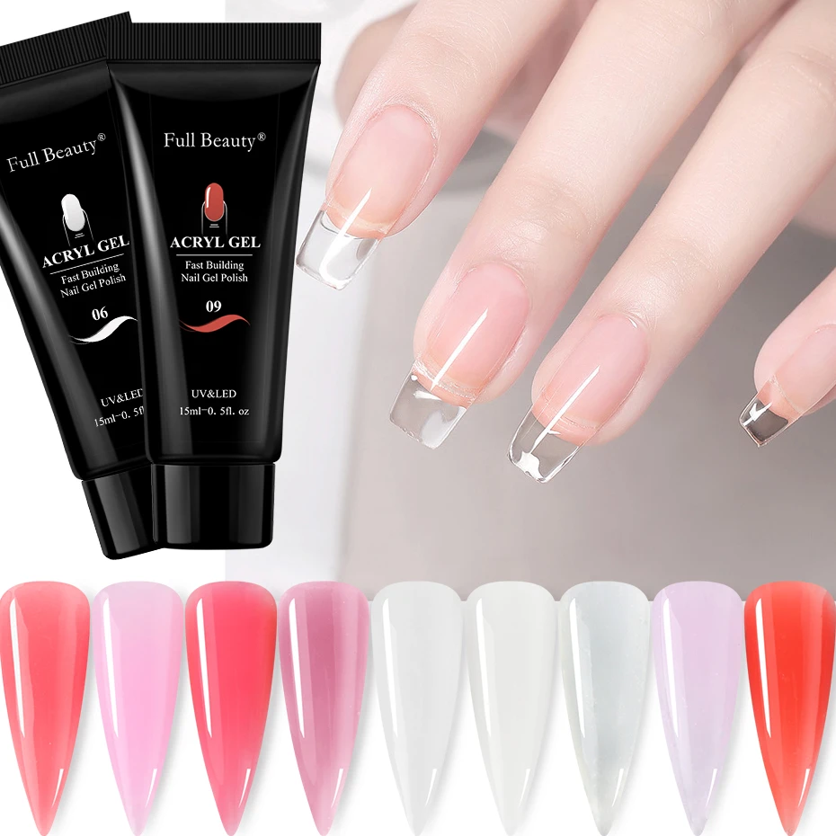 15ML Quick Builder Nail Extension Acrylic Gel Transparent Pink Milky  Painless Gel Nail Quick Liquid Jelly Gel Form Tool SA1809|Nail Gel| -  AliExpress