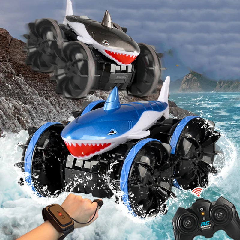 

Amphibious RC Car Remote Control Stunt Car Vehicle Flip Driving Drift 2.4G Rc Shark Cars Outdoor Toys for Boys Children's Gift
