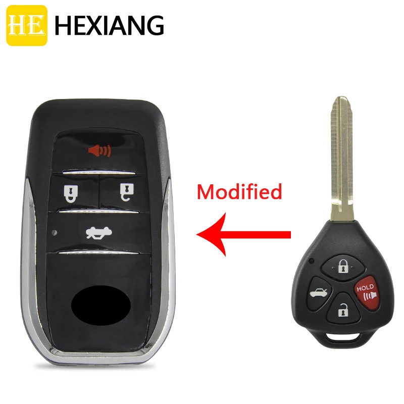 Чехол для автомобильных ключей HE Xiang Toyota Reiz Corolla Camry Rav4 Yaris 4Runner Avlo сменный