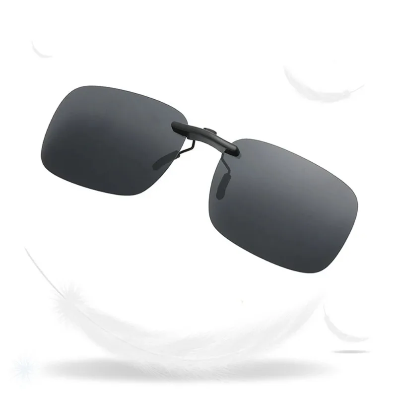 Frameless Anti-glare Clip-on Sunglasses Lenses for Fashion and Outdoor Use