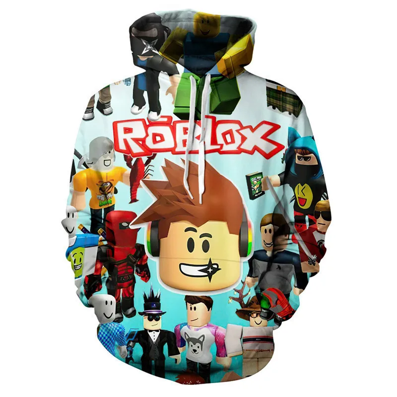 Kid Boy Roblox 3D Animation Digital 3D Printing Hoodie – Honeychildren