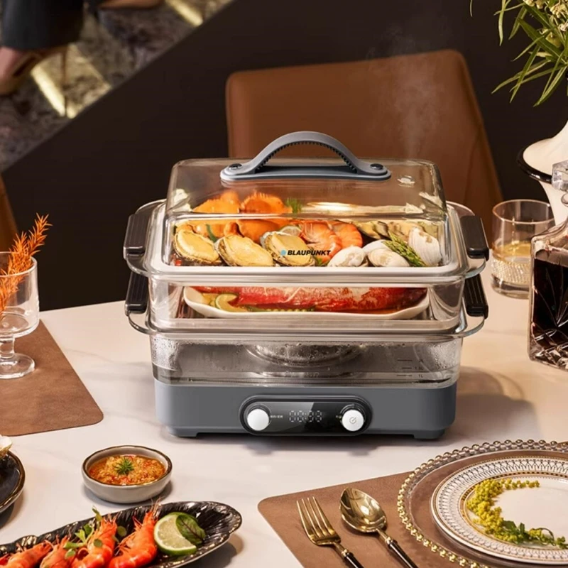 BLAUPUNKT 220V Glass Electric Steamer Multifunctional Household Automatic Steaming Stew All-in-one Breakfast Machine Steamer 3