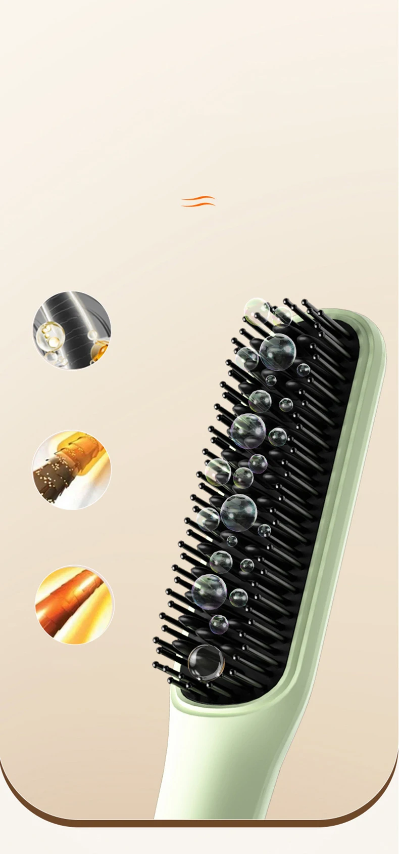 Straight hair comb, straight hair magic device, LCD screen, negative ion lazy straight stick, household electric comb