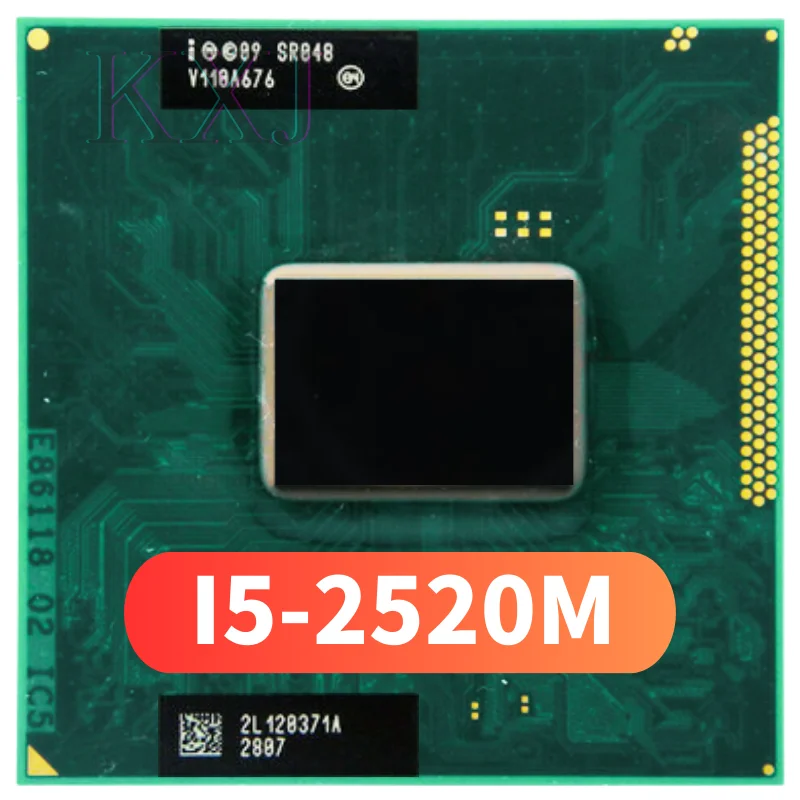

Intel Core i5-2520M i5 2520M SR048 2.5 GHz Used Dual-Core Quad-Thread CPU Processor 3M 35W Socket G2 / rPGA988B