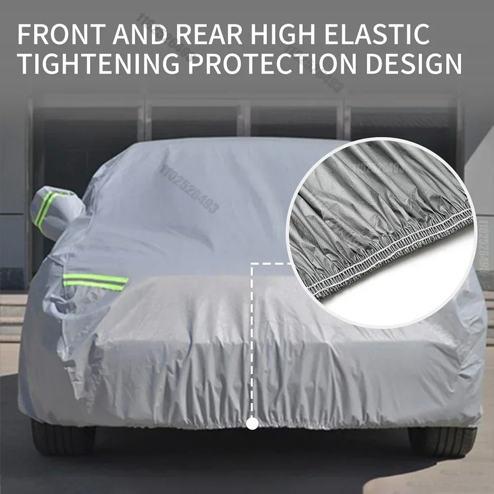 Universal Car Cover Waterproof Dustproof Car Cover UV Protective Car Cover Exterior Snow Protection Covers Car Accessories