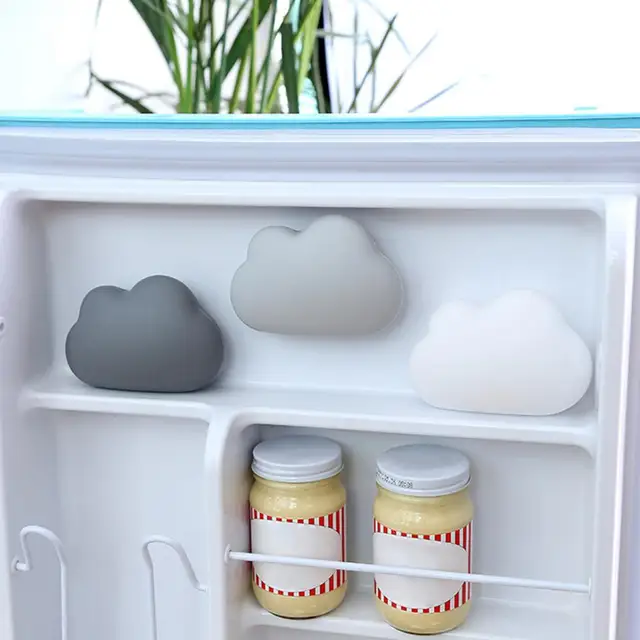 Fagyasztó Dezodorizáló Szívócsésze Porózus Tervezés Szag Eliminátor Levehető Felhő Hűtőszekrény Dezodor Konyhai Ellátás - Image 2