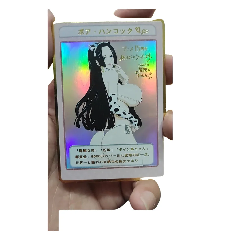 애니메이션 여신 DIY ACG 보아 핸콕 당근 Vivi Perona 프리미엄 플래시 카드 게임 장난감 Collectible Cards 크리스마스 생일 선물