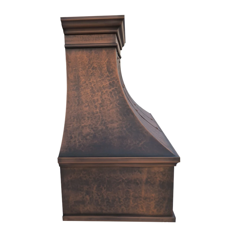 Wholesale Price Copper Kitchen Range Hood Cover Home Appliance Copper Wall Mounted Cooker Hood - Image 3