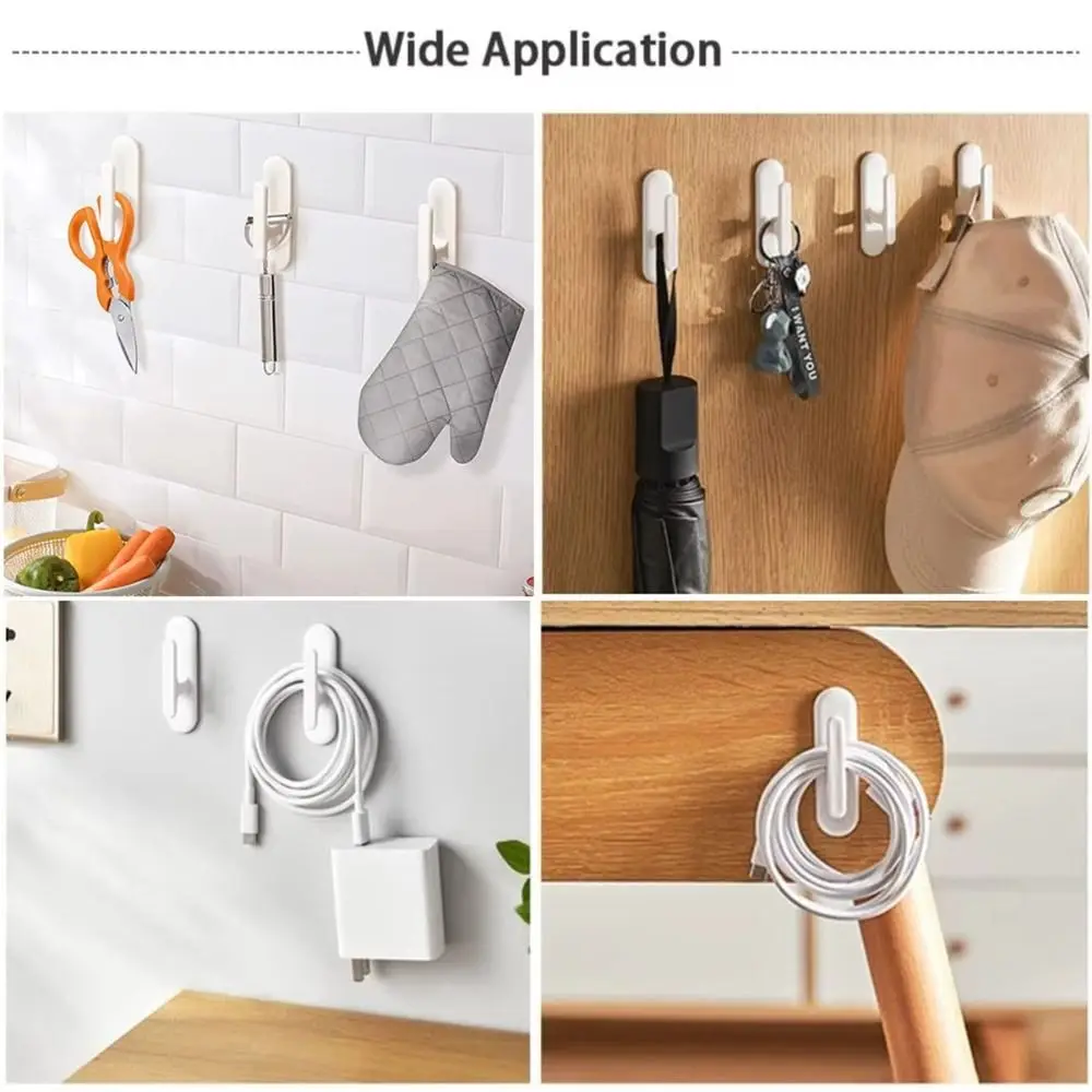 White Plastic Self Adhesive Blind Cord Winder Holder