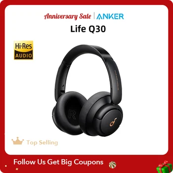 Anker-Soundcore Life Q30 하이브리드 액티브 노이즈 캔슬링 무선 블루투스 헤드폰 (다중 모드 포함), 고해상도 사운드, 40 시간