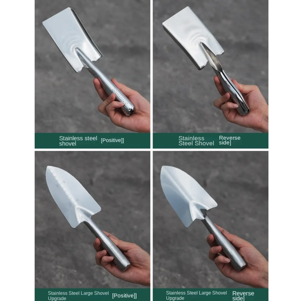 stainless steel Garden Trowel Heavy Duty Planting Gardening Hand Tools Ergonomic Grip Transplanting Garden Hand Shovel 6