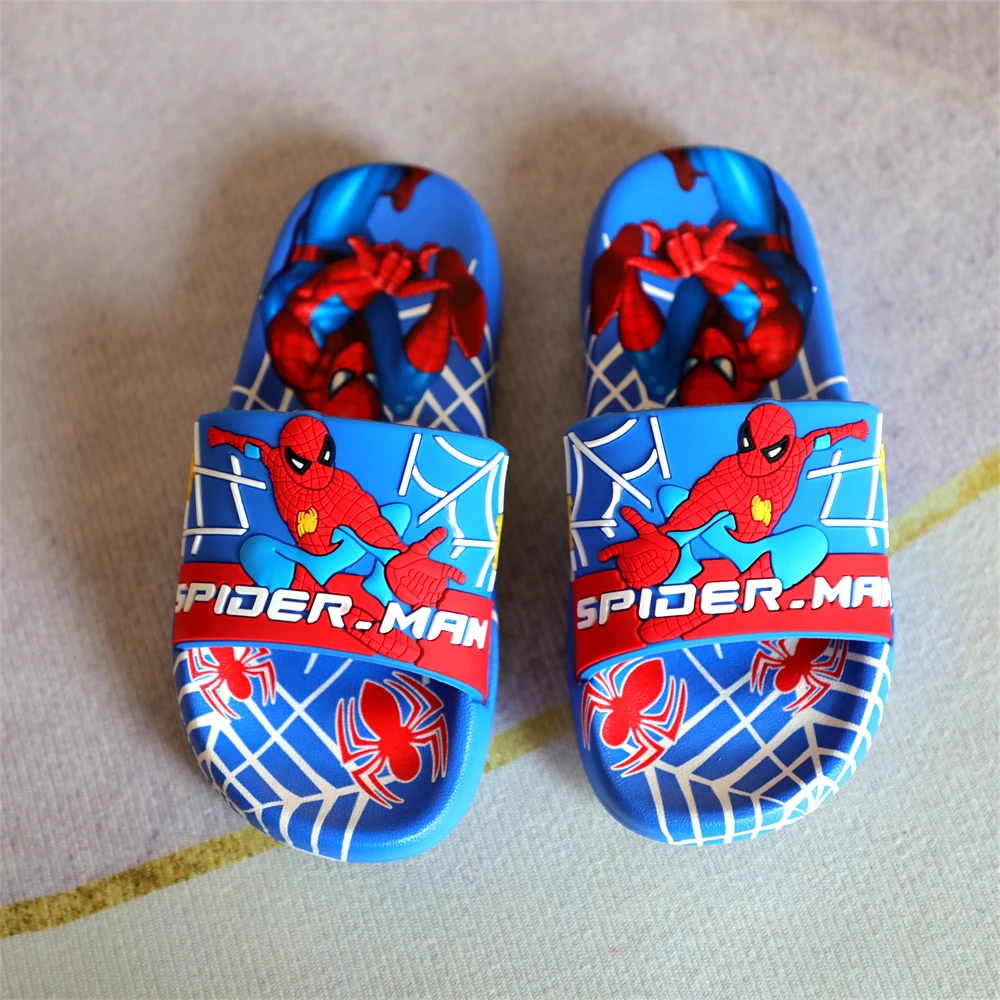 Kids Shoes Boys Girls Slippers Cars Cartoon Animals Prints Bathroom Toddler Flat Heels
