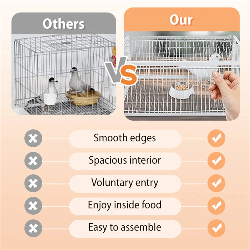 New Auto Trap Bird Cage Rabbit Cage Mouse Entry Only and No Exit Thickened and Encrypted Automatic Pigeon Collecting Tool