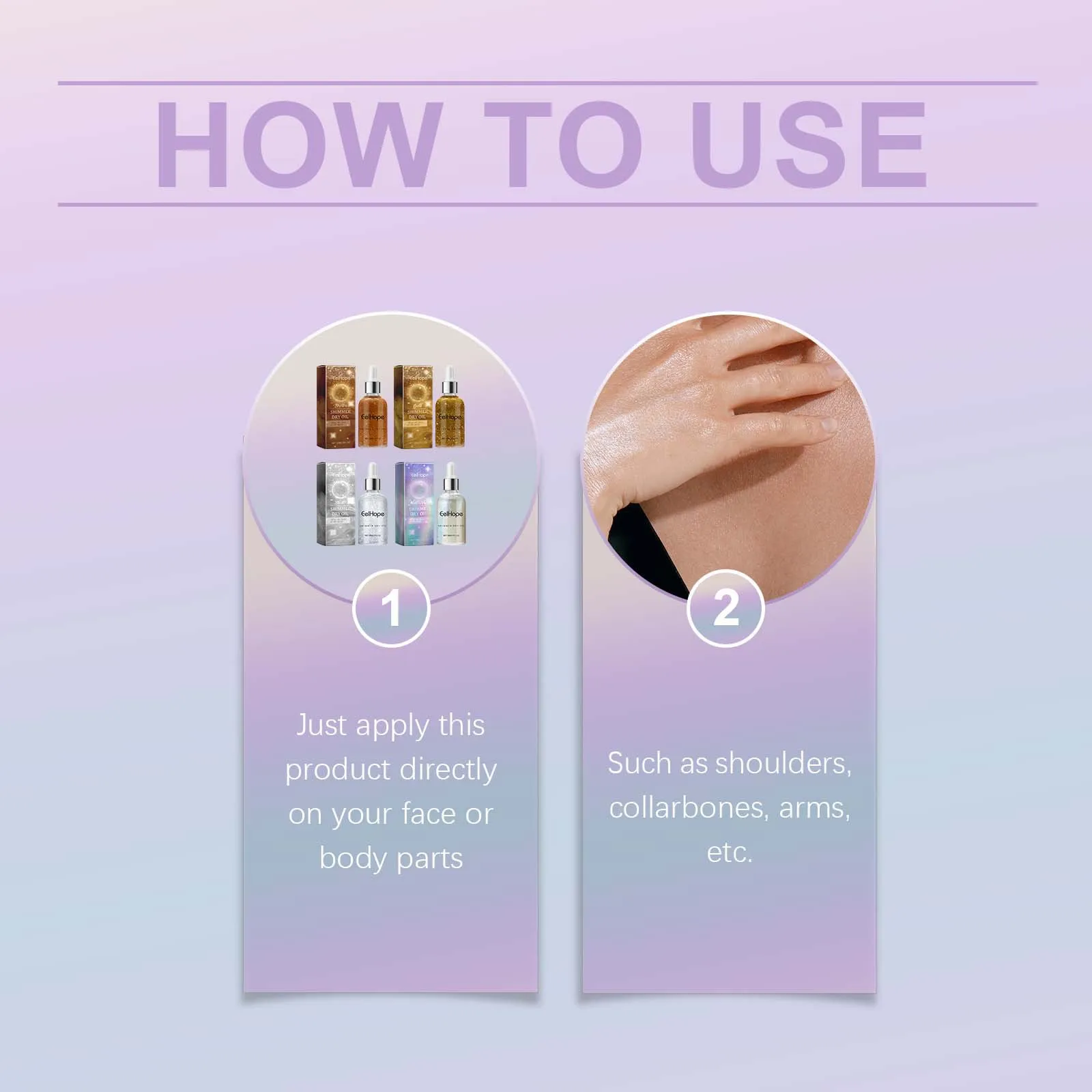 Party Body Shimmer Oil Natural Brightening Long-lasting Moisture Shiny and Lustrous Flash for Parties and Dances Festival Makeup 5