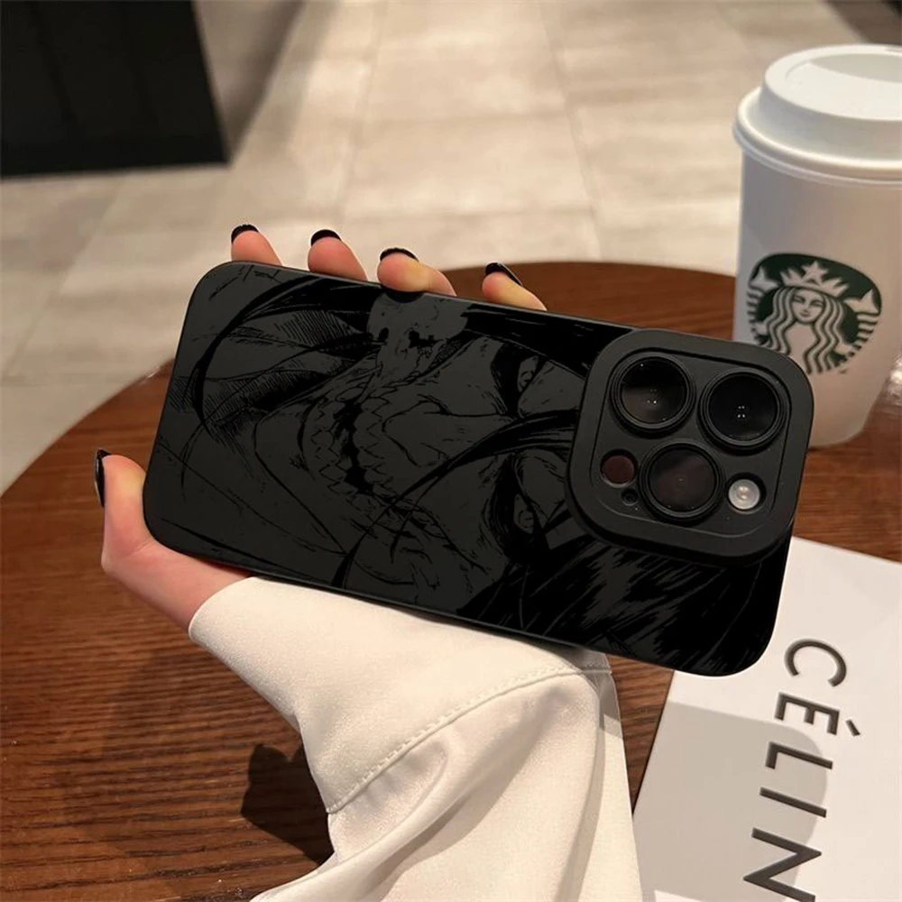 Hot Anime Attack On Titan Full Screen Silicone Phone Case