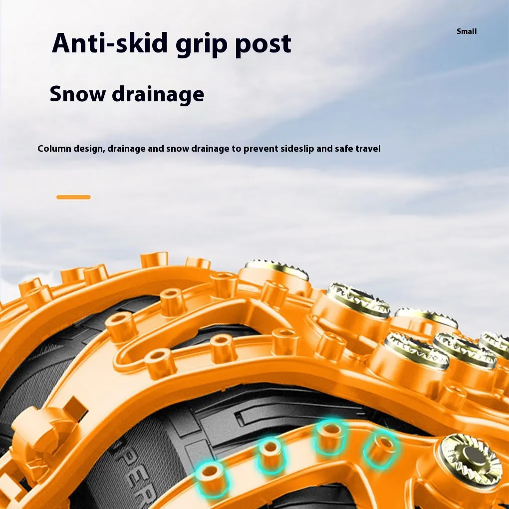 4pcs Car Anti-skid Chain SUV General Purpose Snow Mud Tires Universal Non-slip Thickened Widened Wheel Snow Chain Winter Truck