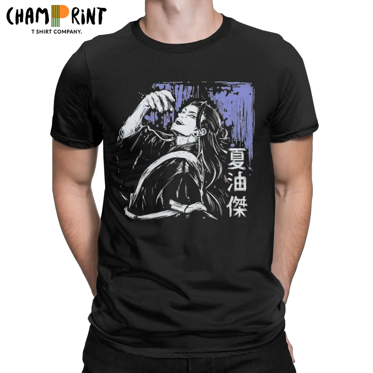 

Jujutsu Kaisen Anime T Shirt Men's Cotton Casual T-Shirt Round Collar Suguru Geto Tee Shirt Short Sleeve Clothes Big Size
