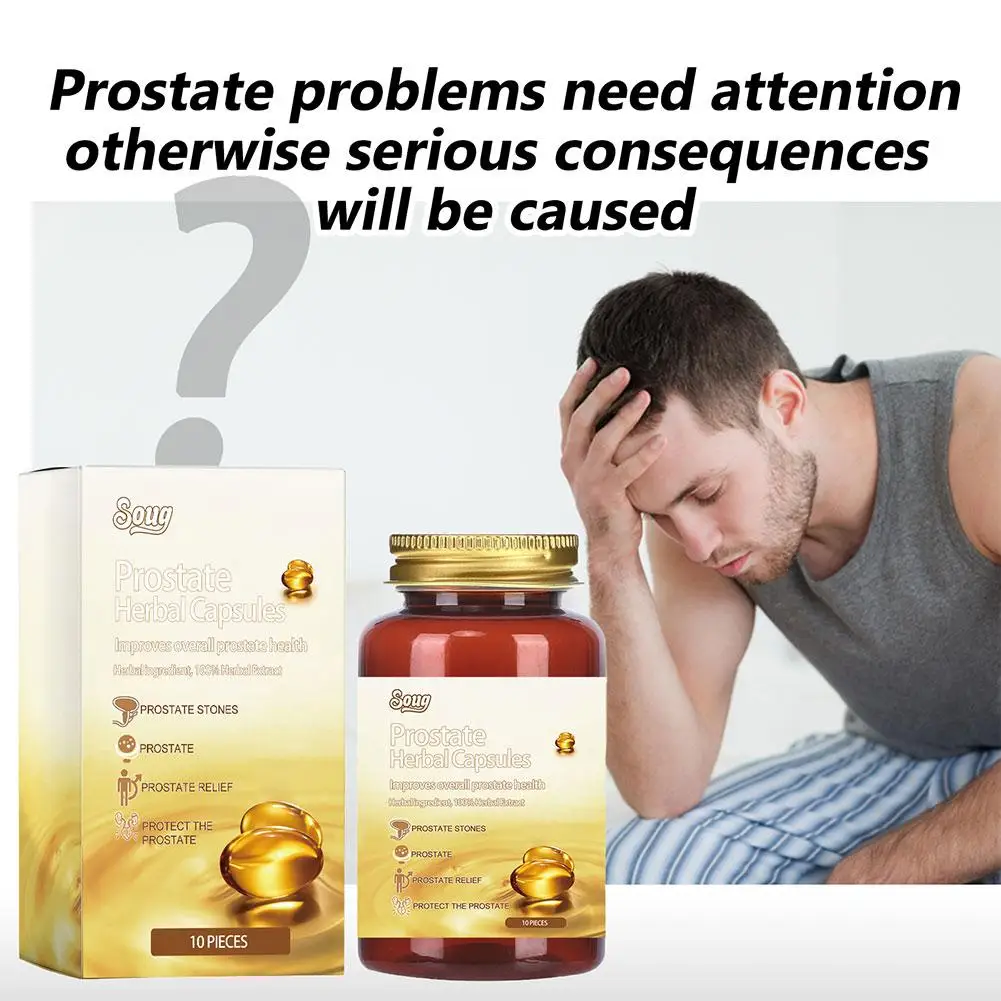 30pcs Prostate Natural Herbal Capsules Prostate Urgency Symptoms Remover Capsules For Men Soothing Body Health Care