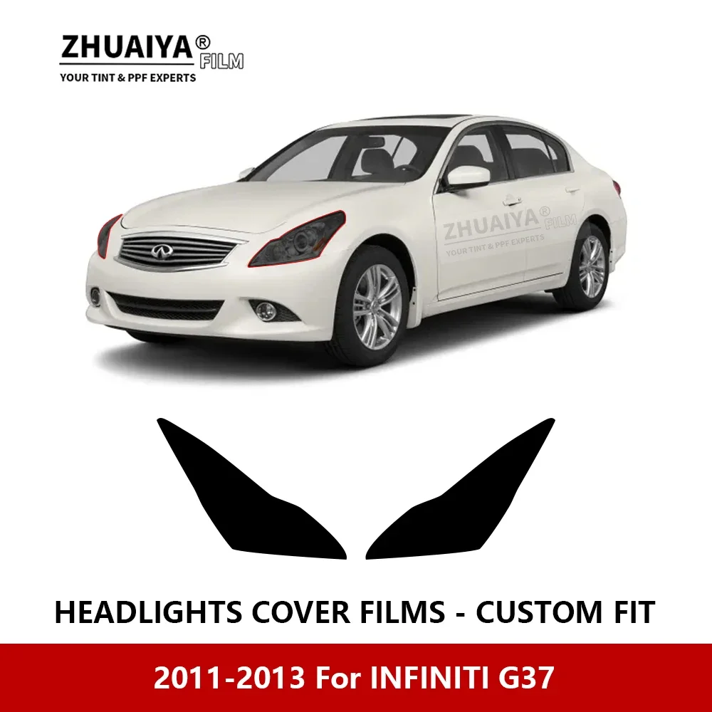 

For INFINITI G37 2011-2013 Car Exterior Headlight Anti-scratch PPF precut Protective film Repair film Car stickers Accessories